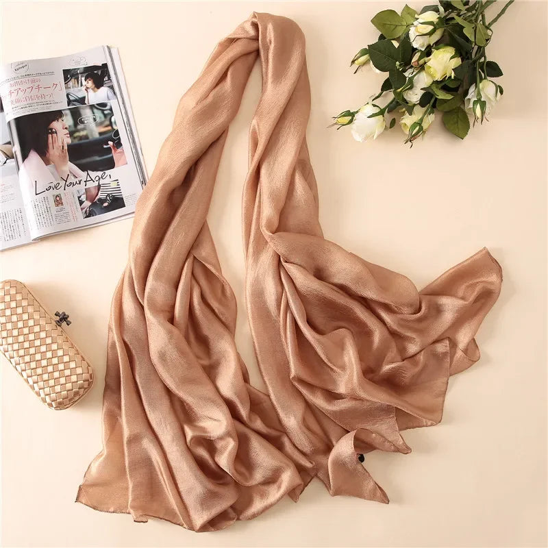 Silk Linen Shawls Scarves