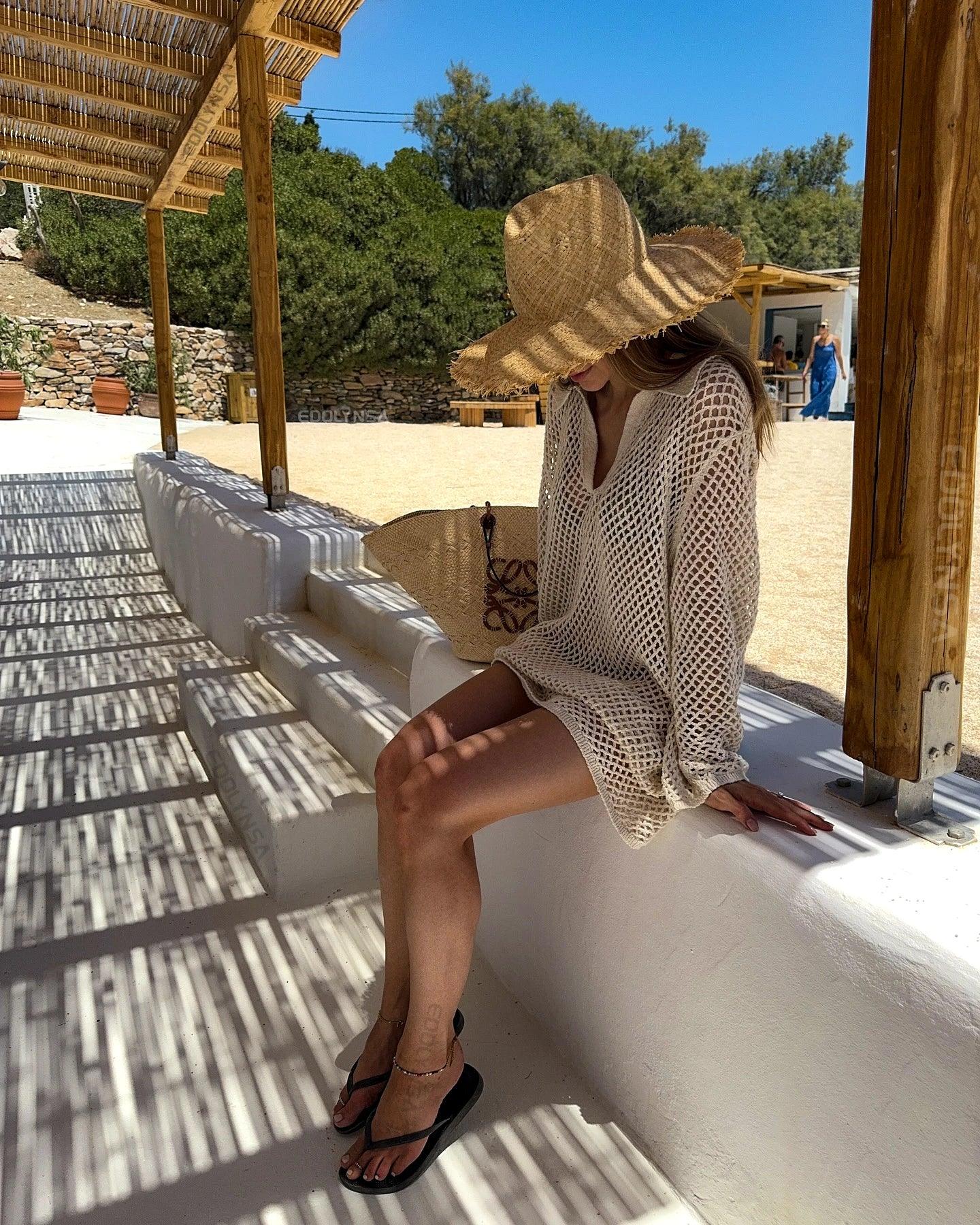 Lazy Day Long Sleeve Swimsuit Cover Up