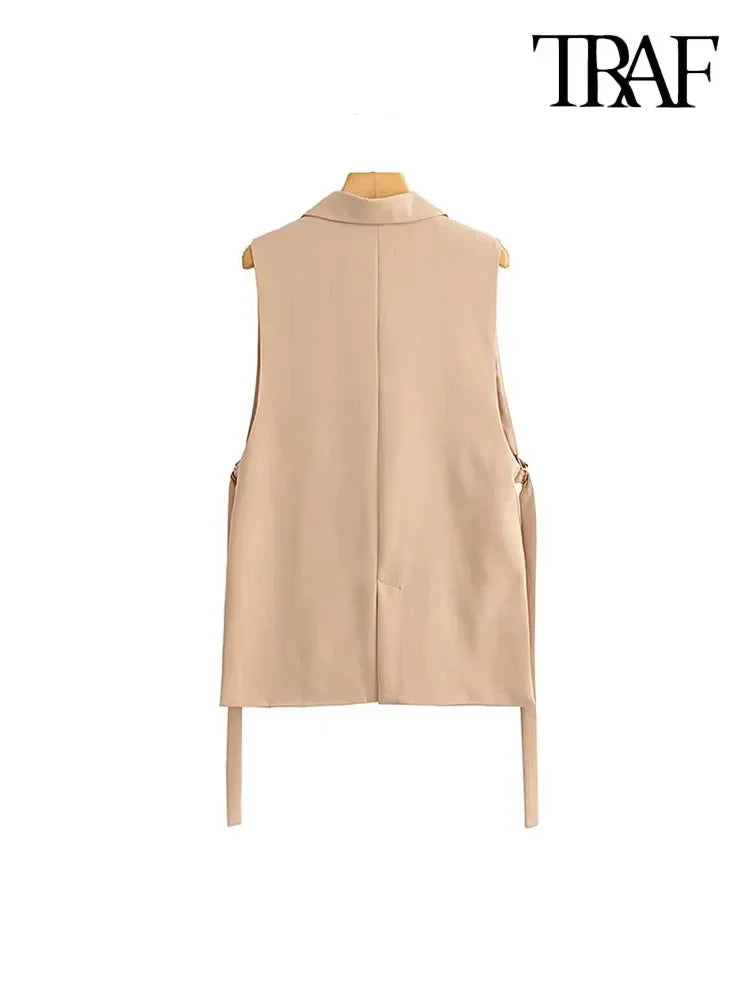 Vintage Sleeveless Chic Vest LUXLIFE BRANDS