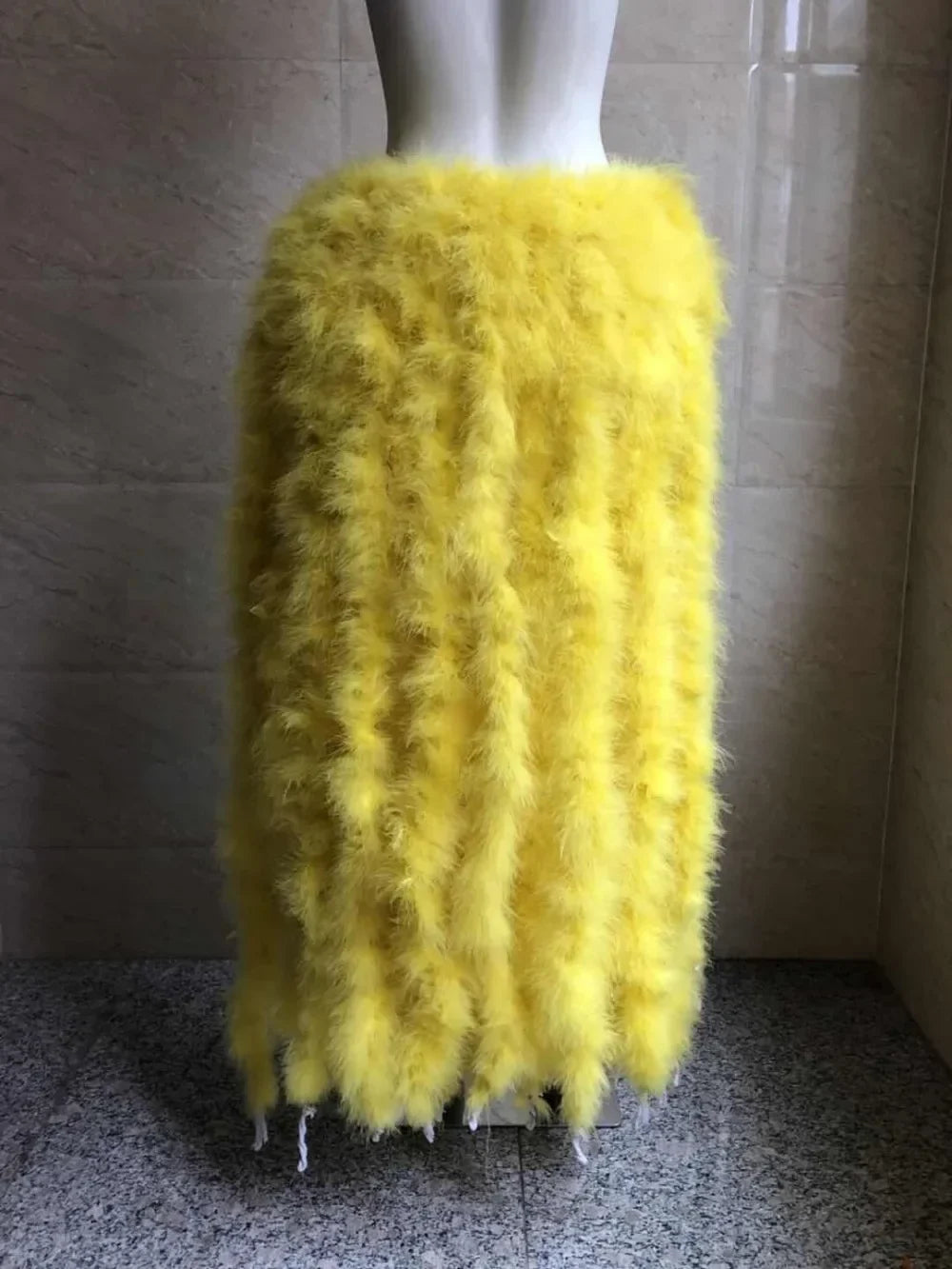 Long Feather Bustle Skirt Costume Accessory