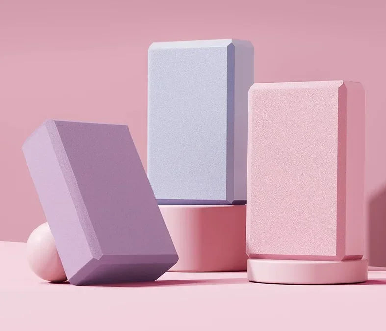 1pc Shaping High Density Eva Yoga Block  Stretch Children Pilates Foam Block Balance Exercise Ballet Bodybuilding Dance Gym  Alo Luxlife Brands