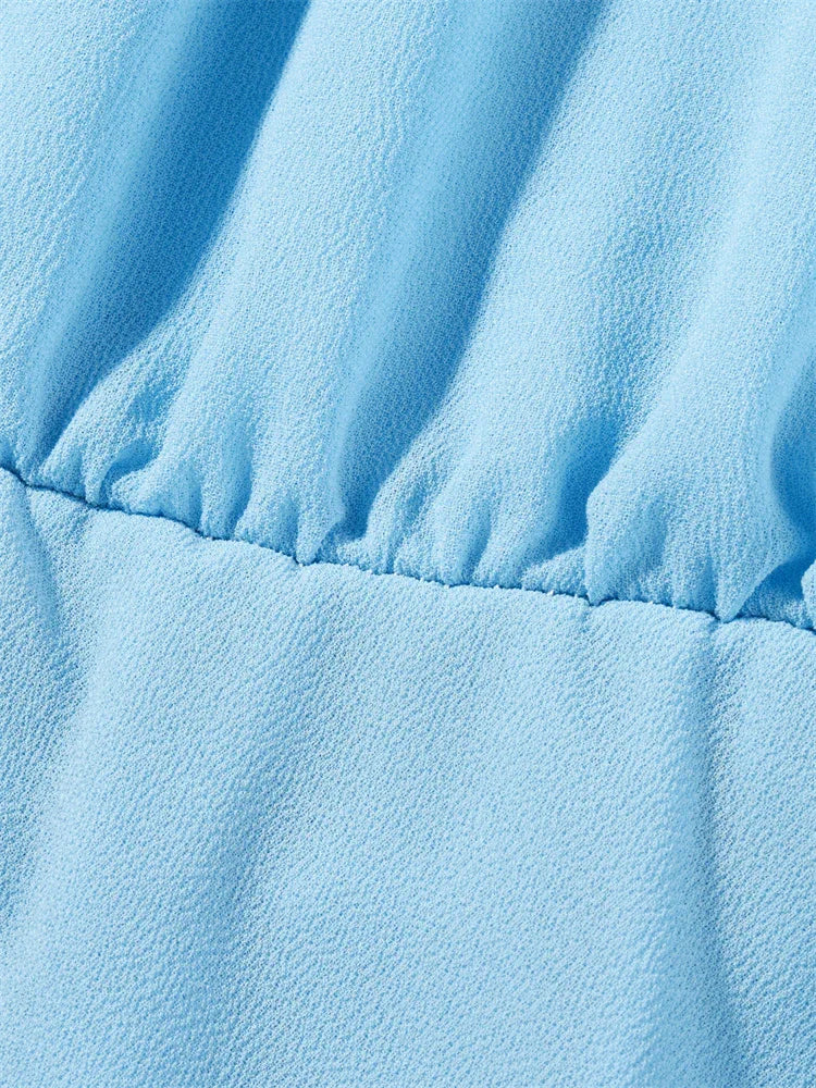 Cassandra Draped Backless Halter Mini Dress