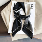 Fashion Luxury Brand 70cm Silk Square Scarf Women Satin Neck Tie Female Hair Bandana Headkerchief Shawl Wrap Hijab Echarpe Luxlife Brands