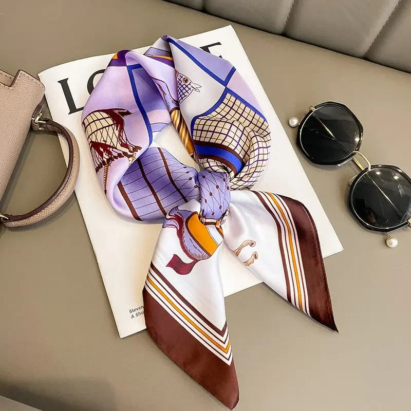 Saturday Afternoon Silk Square Scarf