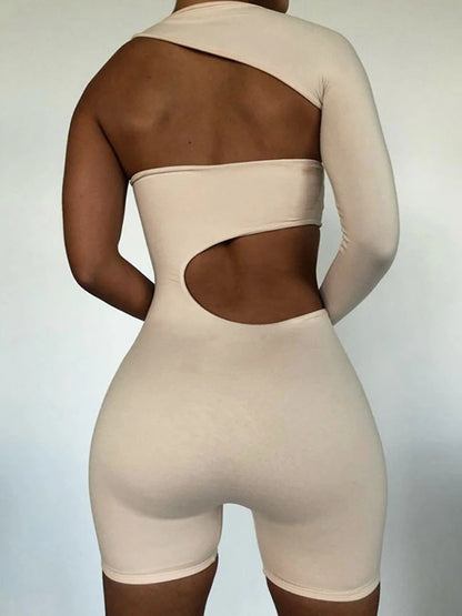 2023 Autumn Winter Women Sexy Fitness Jumpsuit Solid Streetwear Long Sleeve Bodycon Solid Playsuits Romper Overalls Female