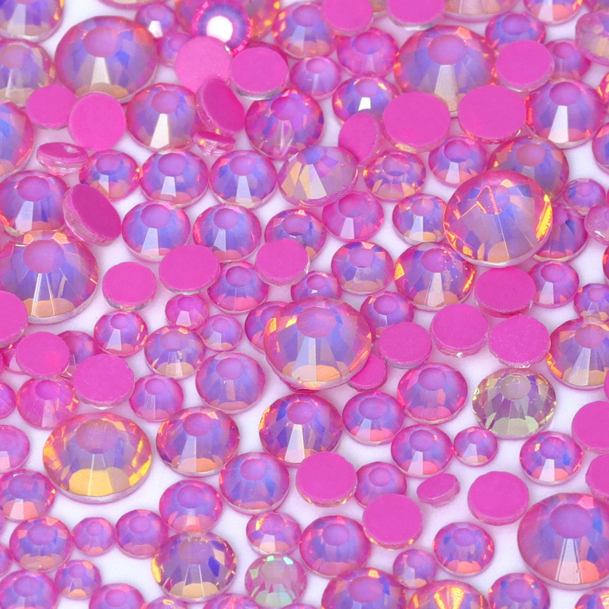 SS6-SS20 Mix Size Mocha Opal High Quality Flat-Back Glass Rhinestones