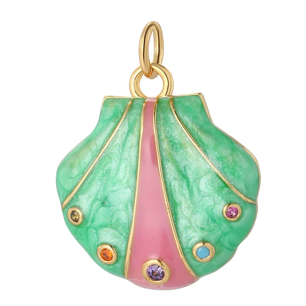 Boho Fashion Shiny Zircon Heart Charms for Jewelry Making Women Pendant Necklace Earrings Diy Stainless Steel Crafts Charms 2025