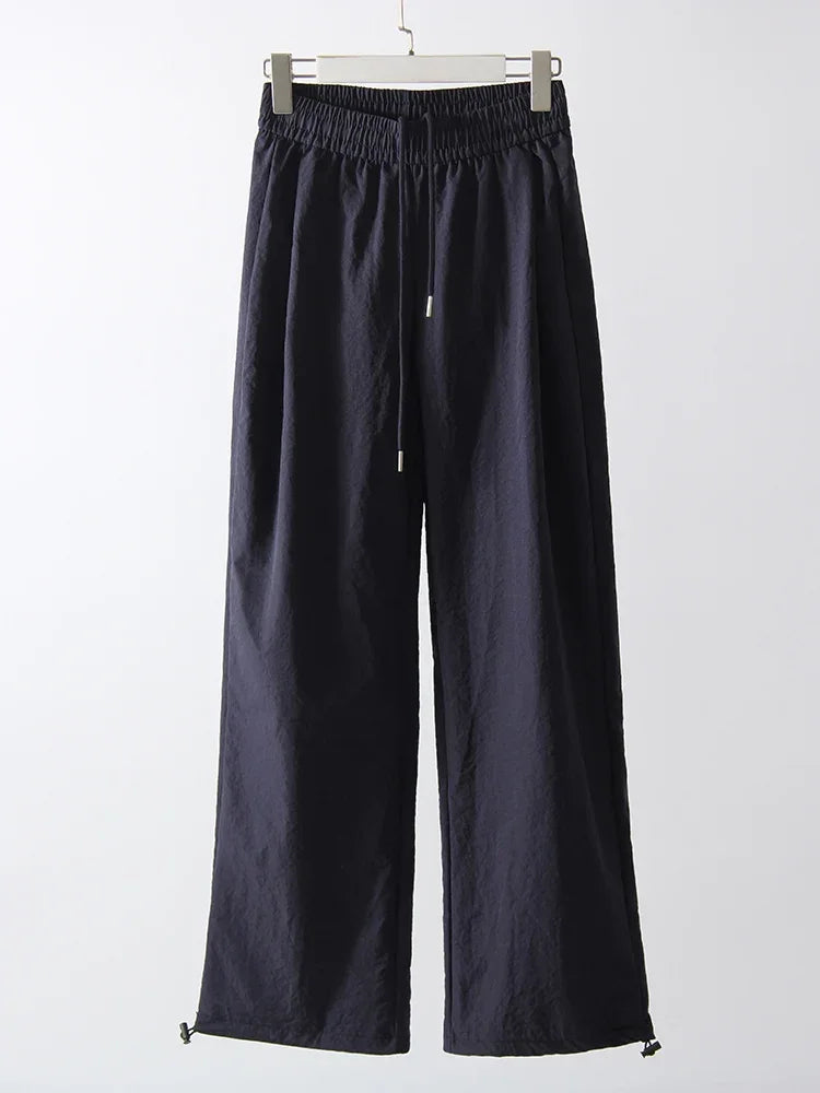 White Sweatpants For Women High Waist Loose Joggers Straight Trousers Female Black Spring Summer Casual Woman Long Pant Wide Leg