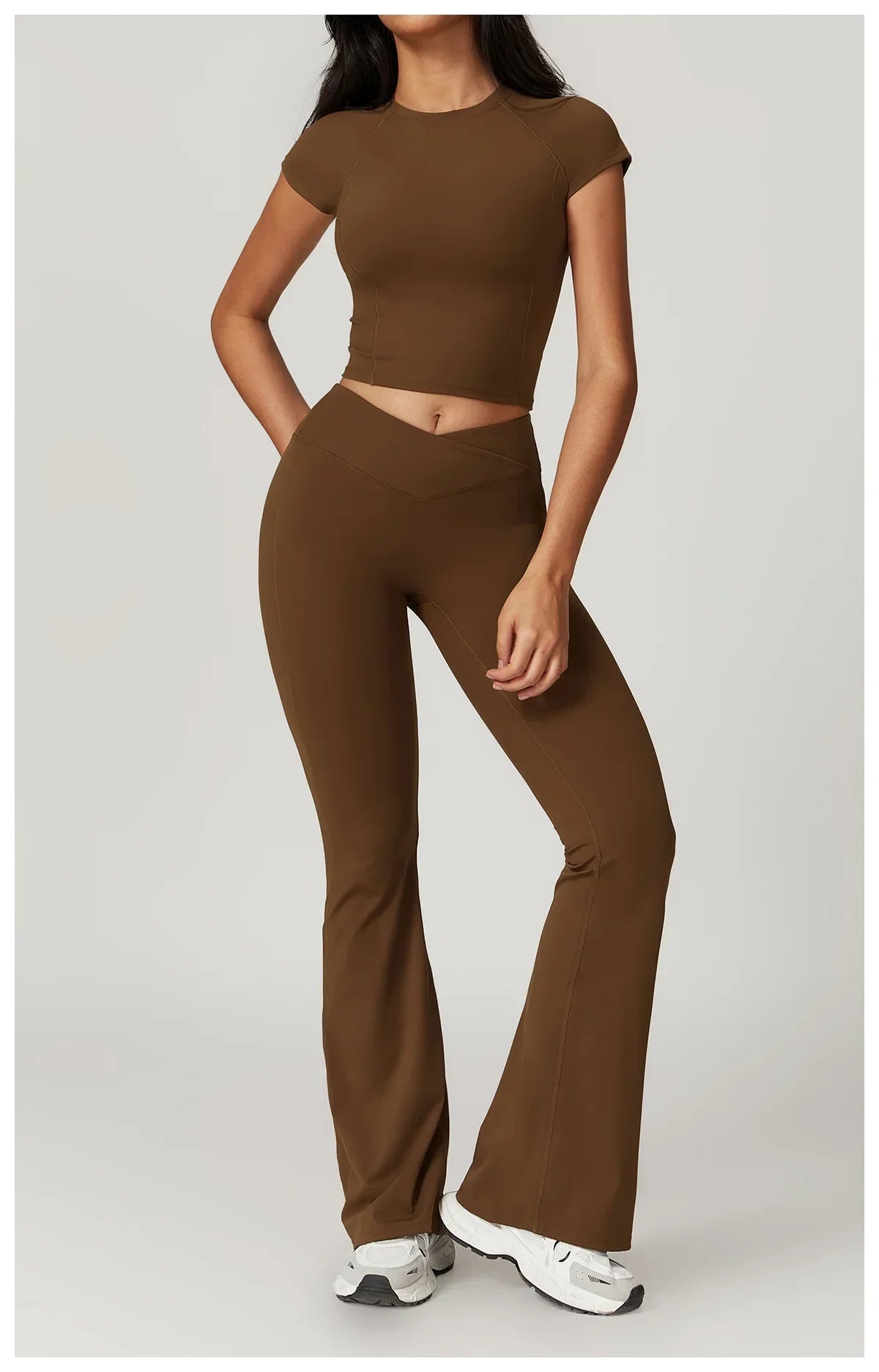 Women's Wide Leg High Waist Yoga Set Luxlife Brands