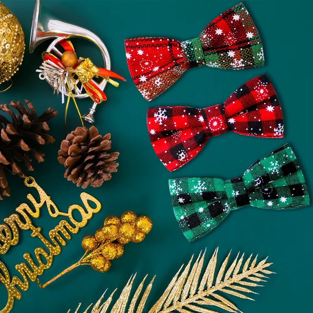 Xmas Puppy Bows LUXLIFE BRANDS
