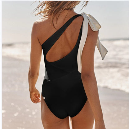 Summer Black Sexy One Piece Swimsuits Closed Women's Swimwear Push Up Swimming Wear Body Bathing Suit Beachwear Pool Bather 2023