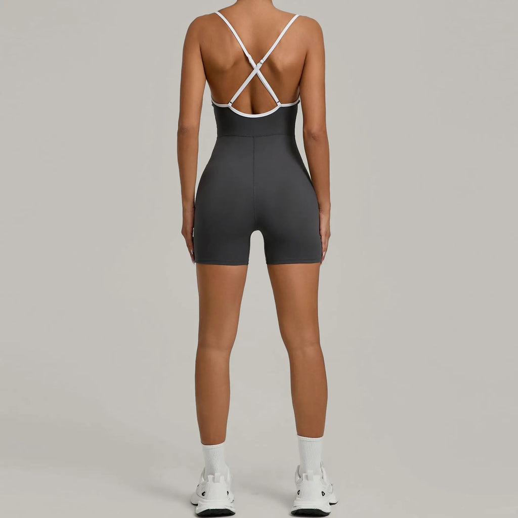 Workout Jumpsuit Sports Overalls Women Rompers Gym Clothing Running Bodysuits Fitness Suits Gym Tracksuit Sportswear Yoga Set