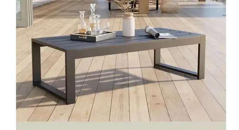 Aluminum Alloy Garden Sofas Waterproof Sunscreen Outdoor Furniture Home Courtyard Balcony Garden Sofa Coffee Table Combination L