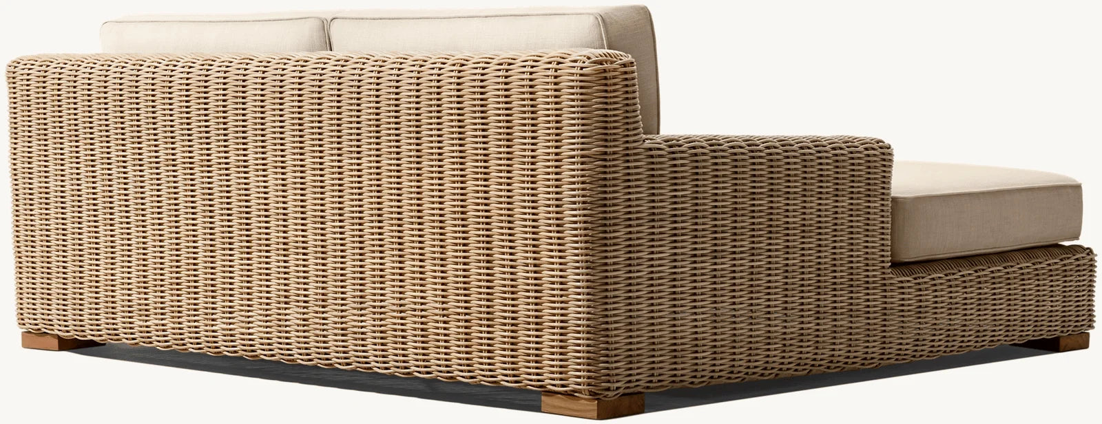 Modern Luxury Rattan Loungers Outdoor Sunbed For Beach Courtyard Park Hotel And Villa Durable Leisure Lounge Bed