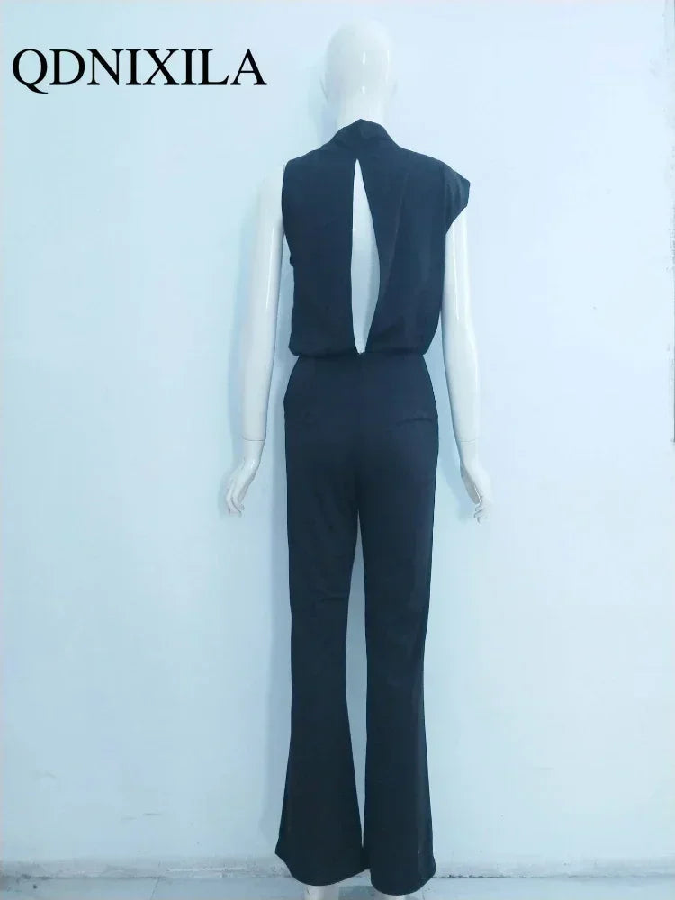 LUX Designer Wide Leg Jumpsuit