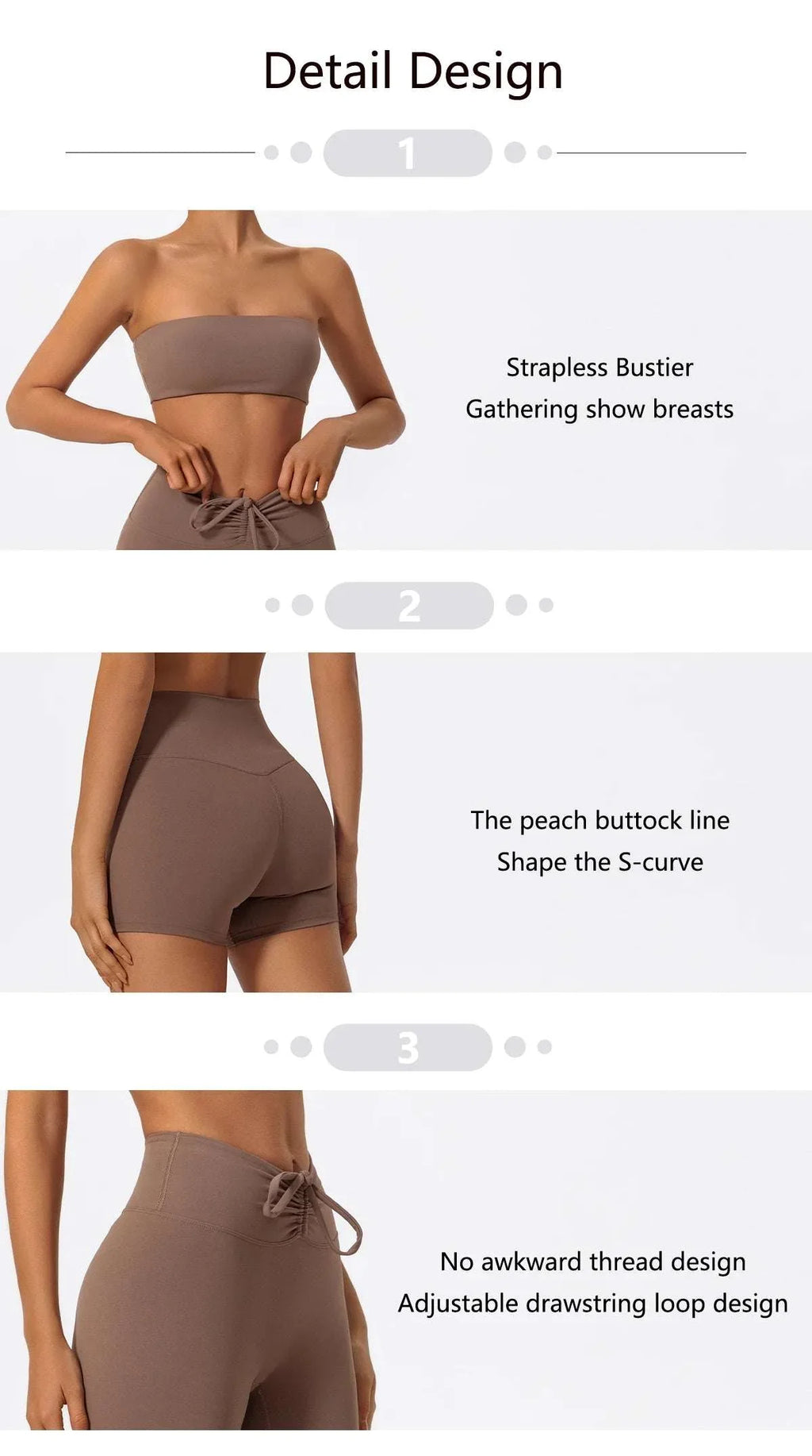Ctenkevet Women Strapless Bra Suits Gym Workout Yoga Outfit Female Fitness Crop Top Outdoors Activewear Women Underwear Set