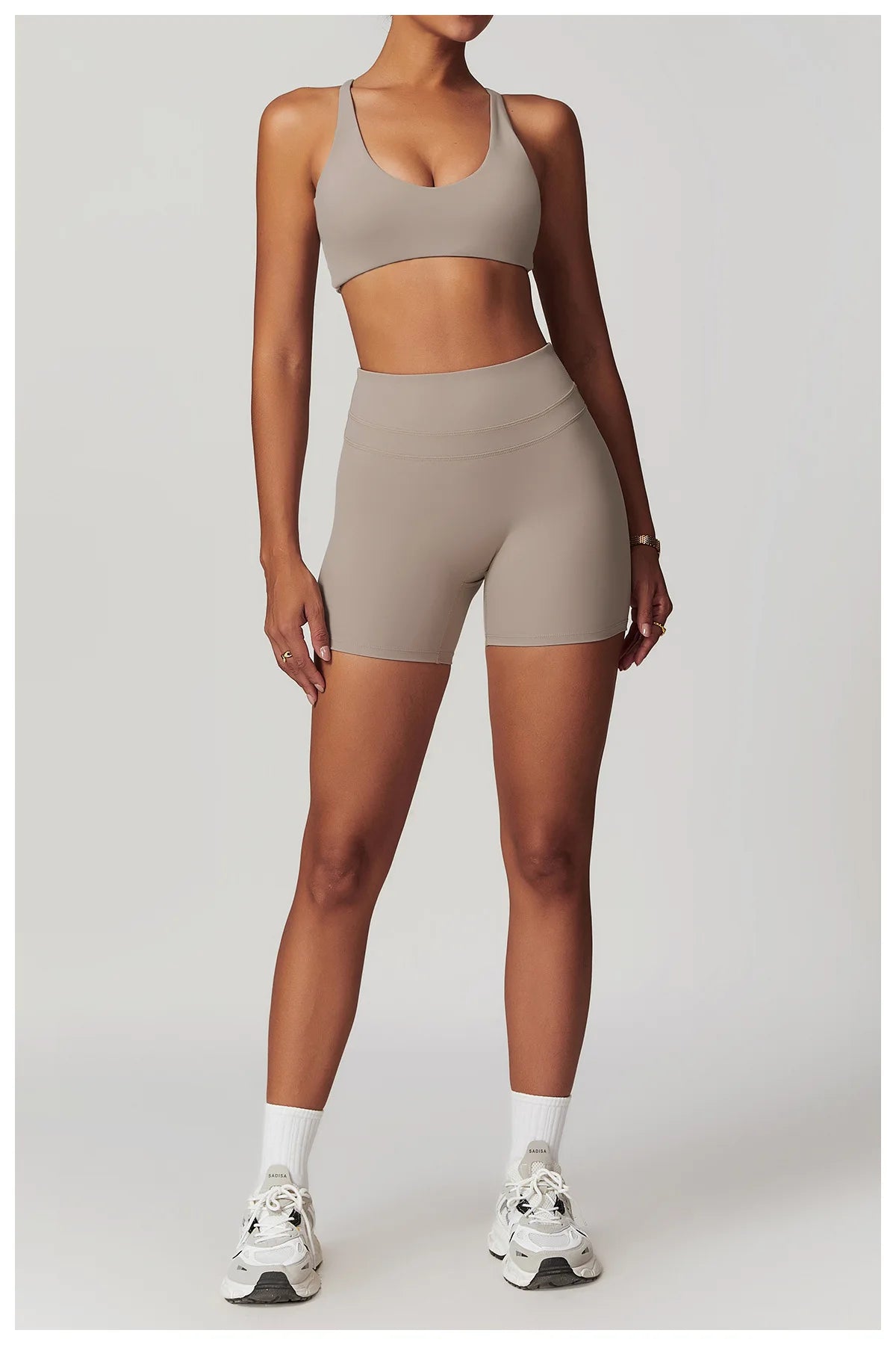 Hearuisavy 2-Piece Yoga Sets Sports Suit Women Fitness Tracksuit Running Workout Shirt Yoga Clothing Quick-Drying Gym Set Women