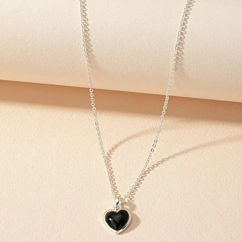 Carnelian Crystal Heart Necklace Raw Stone Healing Crystals Dainty Heart Gemstone Pendant Necklace Anniversary Birthday Gift - LUXLIFE BRANDS