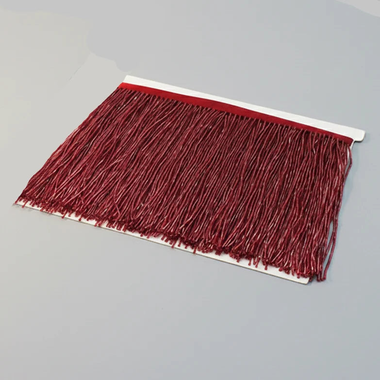 Long Glass Rhinestone Beaded Fringe Trim