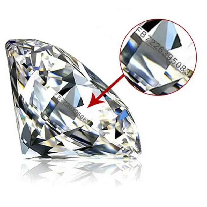 Round Eight Hearts and Eight Arrows Moissanite Loose Stone D VVS1 Gemstone Send GRA Waist Code 20 Carats Pass Test Dropshipping