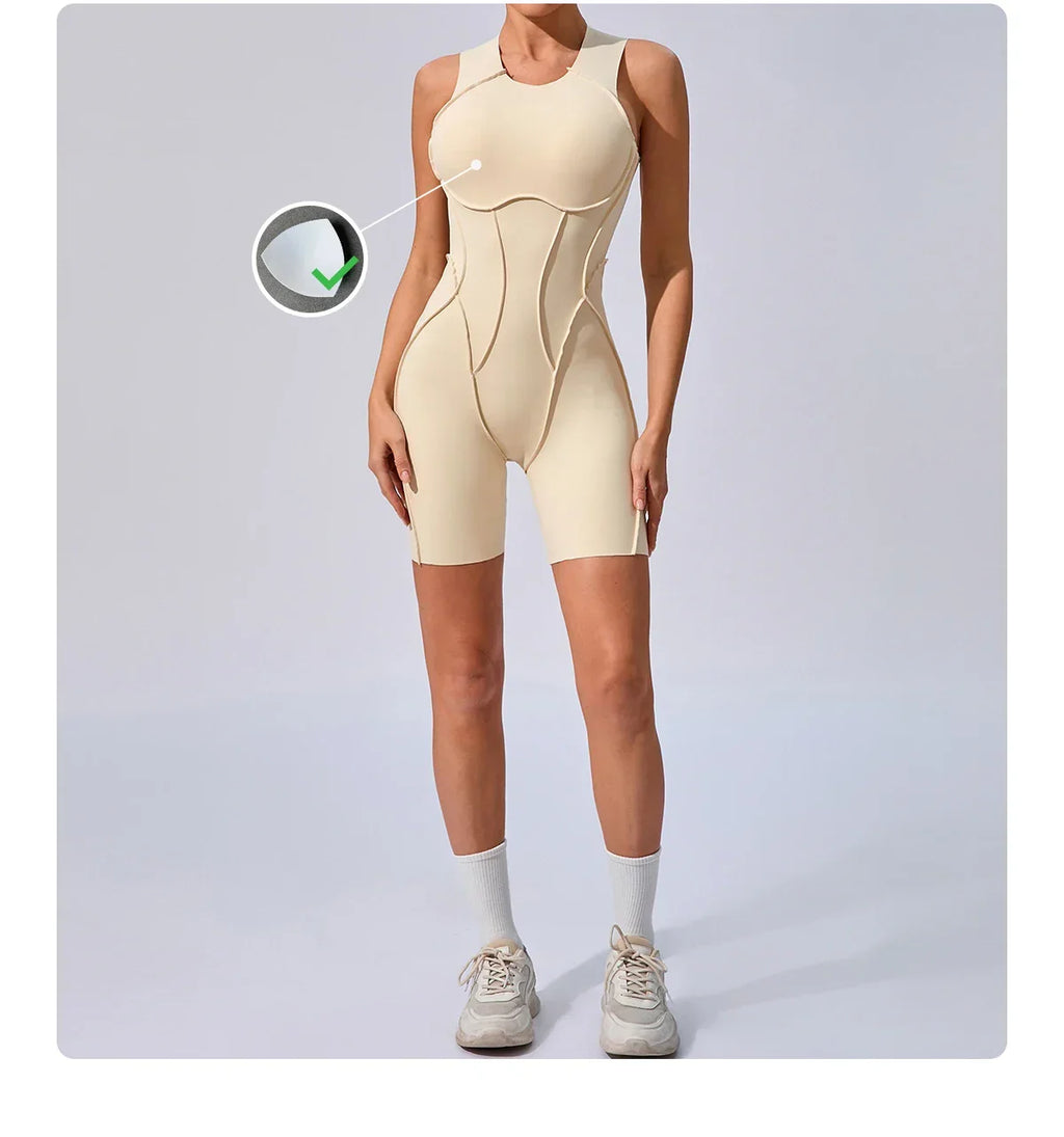 Sports Overalls Padding Sporty Jumpsuit Sportswear Woman Gym Clothing Suit for Fitness Women Bodysuit