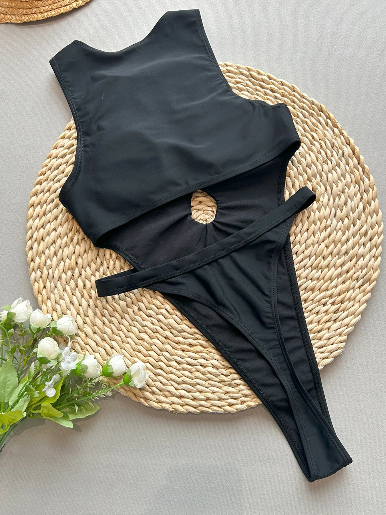 LUX Bold Black Monokini
