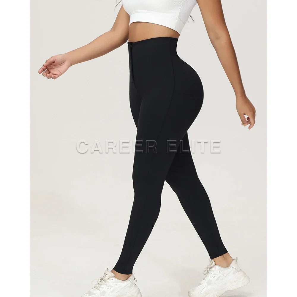 Women High Waist Body Shaper Tummy Compression Leggings Pants Reducing and Shaper Thigh  Slimmer Sheath Stretch Skinny Trousers