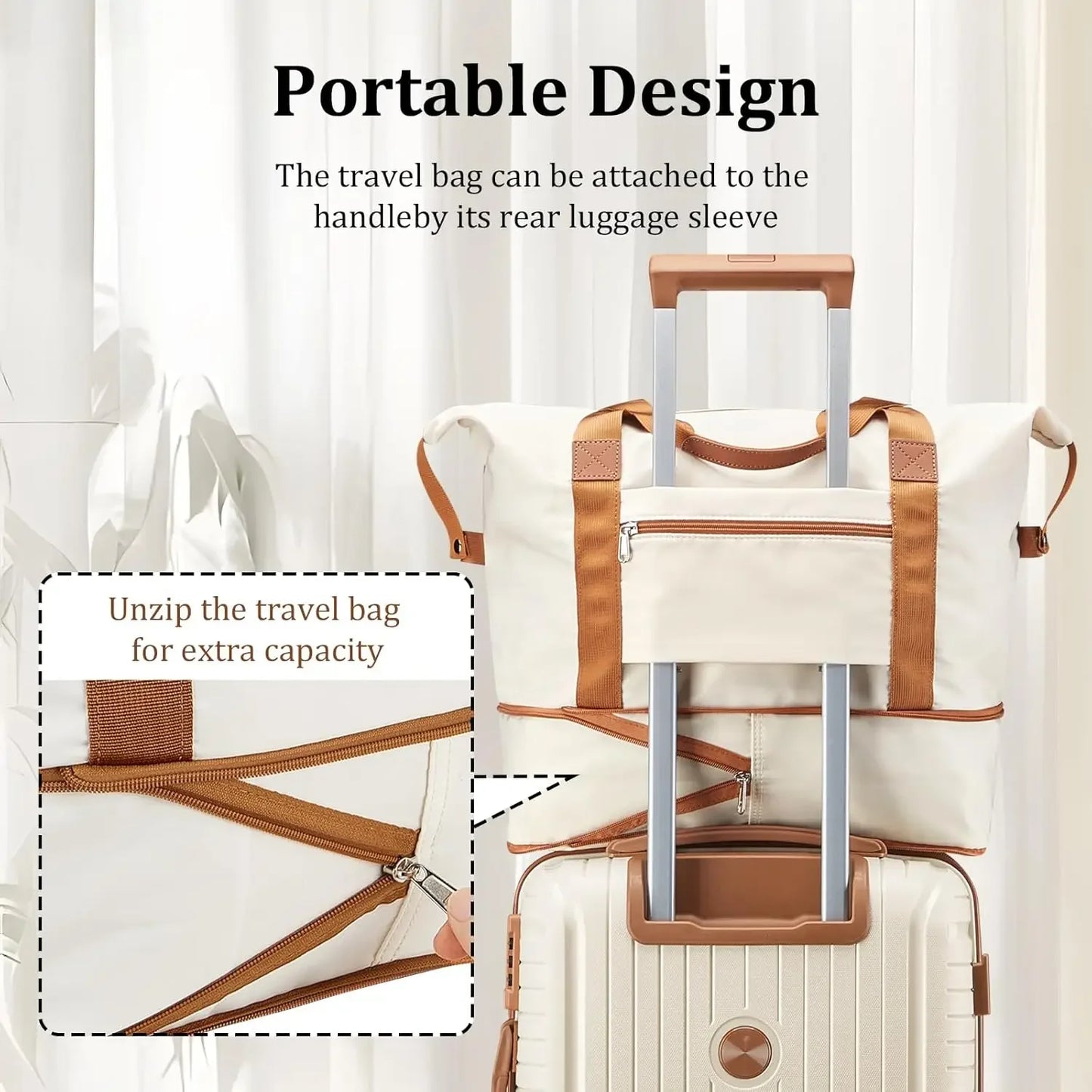 Hard Shell Luggage Sets with Duffel Bag and Toiletry Bag, TSA Lock