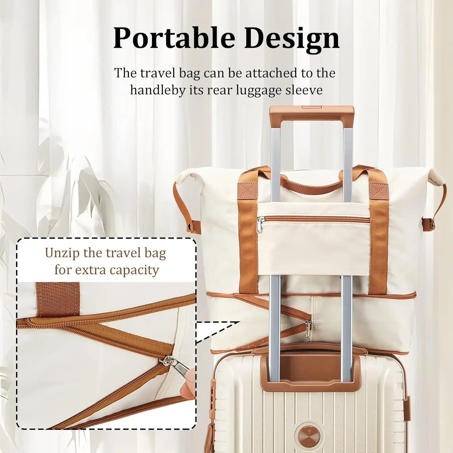 Hard Shell Luggage Sets with Duffel Bag and Toiletry Bag, TSA Lock