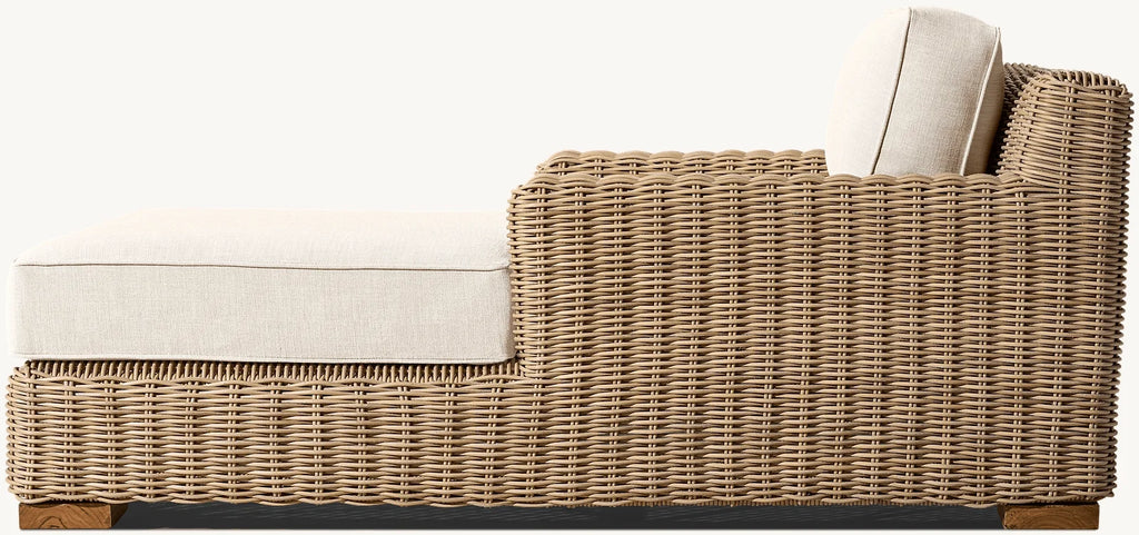 Modern Luxury Rattan Loungers Outdoor Sunbed For Beach Courtyard Park Hotel And Villa Durable Leisure Lounge Bed