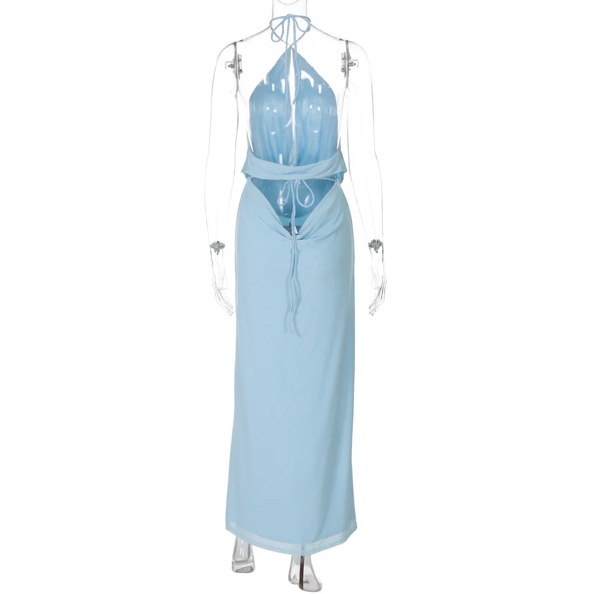 Avrilyaan Hollow Out Backless Sexy Two Piece Set Crop Top And Maxi Long Skirt Women Set Elegant Casual 2 Piece Set Women Set Luxlife Brands