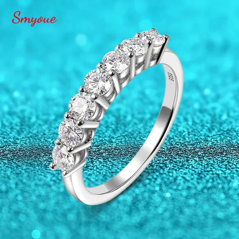 Love 0.7CT 3mm Moissanite Ring S925 Silver Luxlife Brands