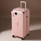 Oversized capacity suitcase student pull rod box 28 "brake wheel luggage password zipper style Luxlife Brands