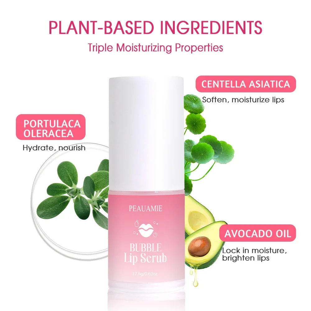 Bubble Lip Scrub Cream Exfoliating Moisturizing Remove Dead Skin Lighten Lip Lines Dark Lips Soothing Lip Care
