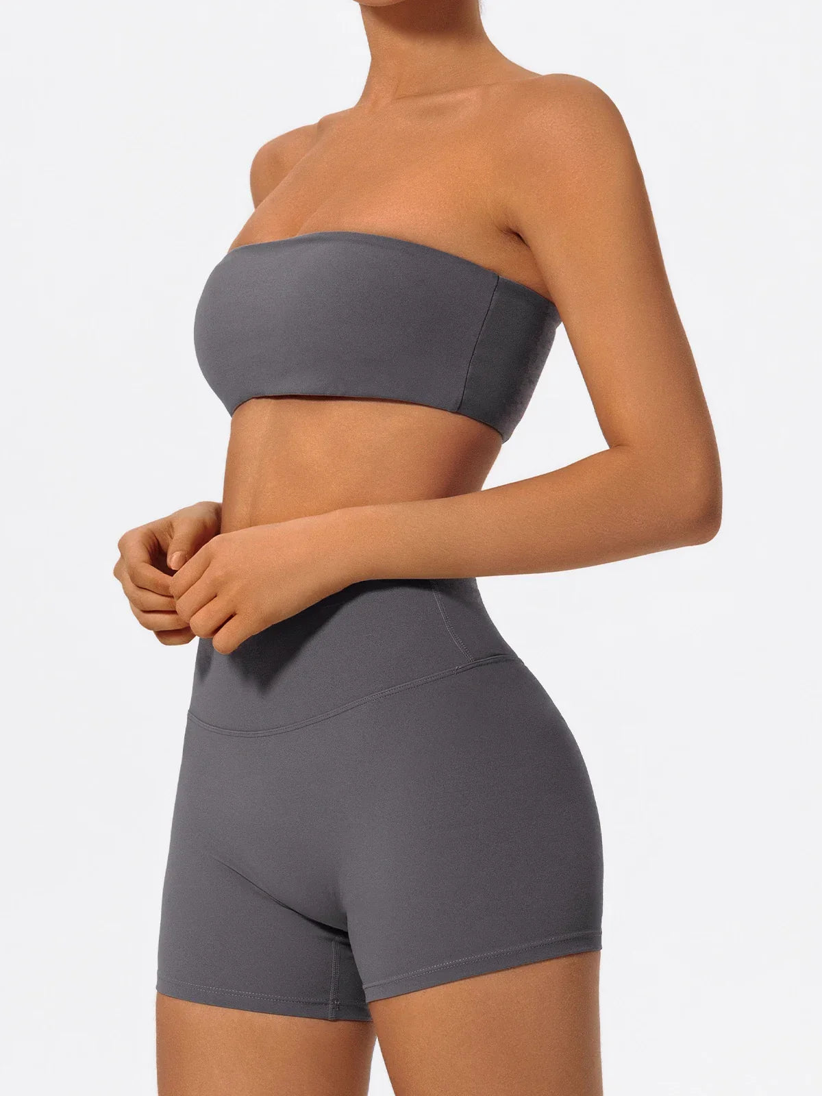 Ctenkevet Women Strapless Bra Suits Gym Workout Yoga Outfit Female Fitness Crop Top Outdoors Activewear Women Underwear Set Luxlife Brands