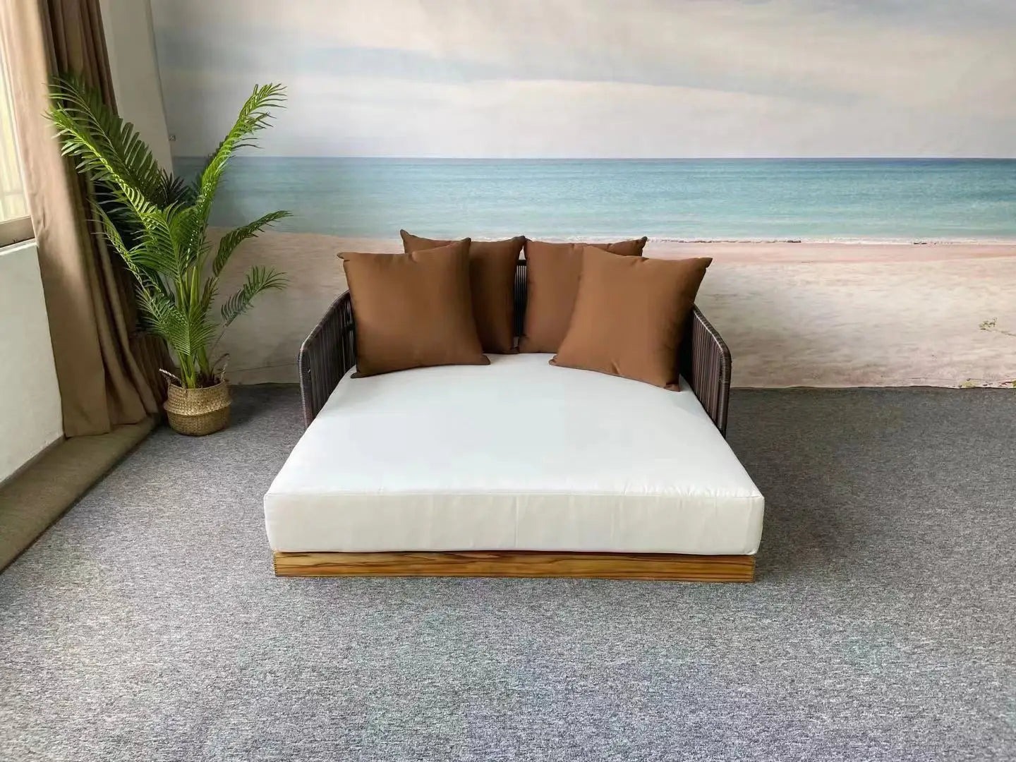 Garden Furniture Deep Seating Patio Set Sun Lounger Outdoor Furniture Daybed