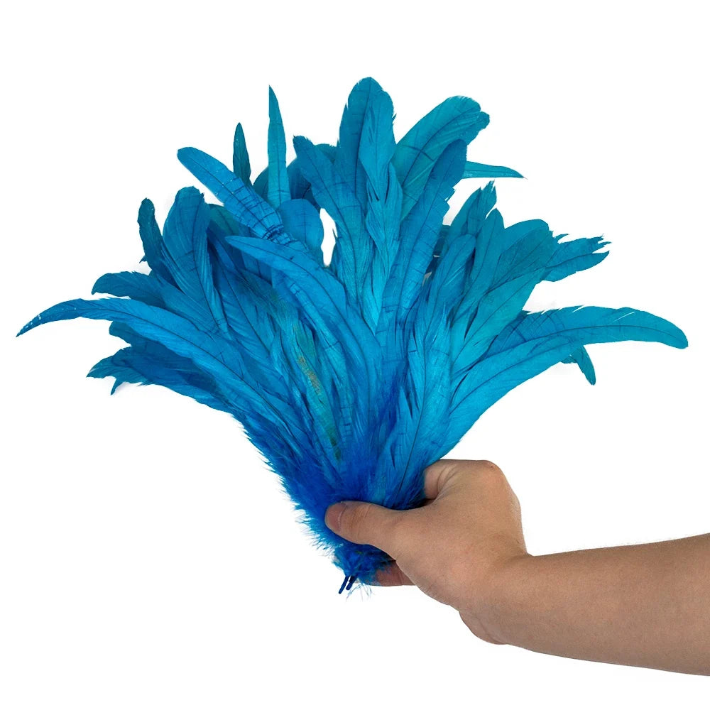 100PCS Natural Rooster Tail Feathers (25-40CM)