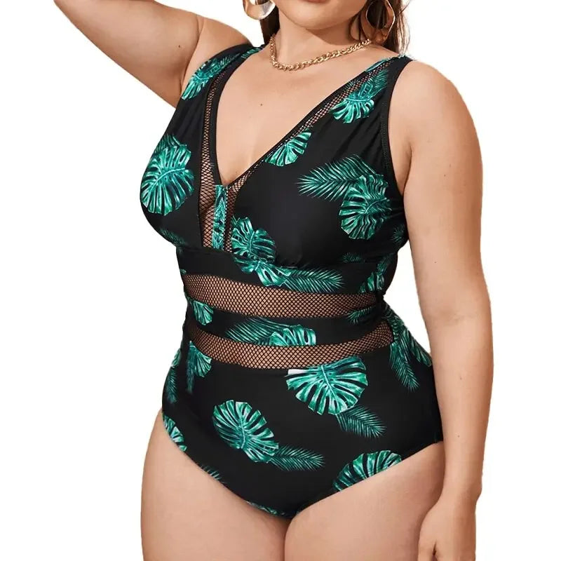 Monica Mesh Monokini XL-4XL
