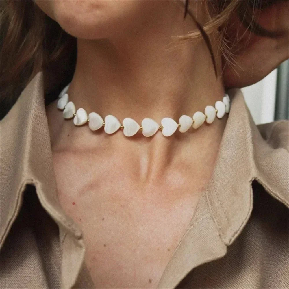Vintage Heart Shell Necklace Luxlife Brands