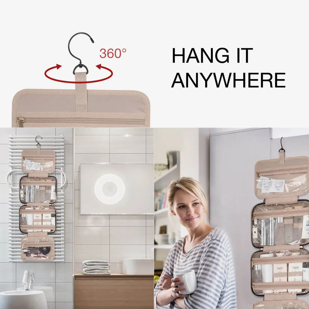 Designer Hanging Travel Toiletry Bag LUXLIFE BRANDS