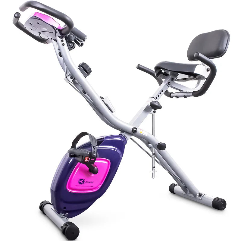 Folding Exercise Bike Magnetic Control Spinning Bike Household Ultra-quiet Small Mini Weight-loss Bicycle Fitness Equipment