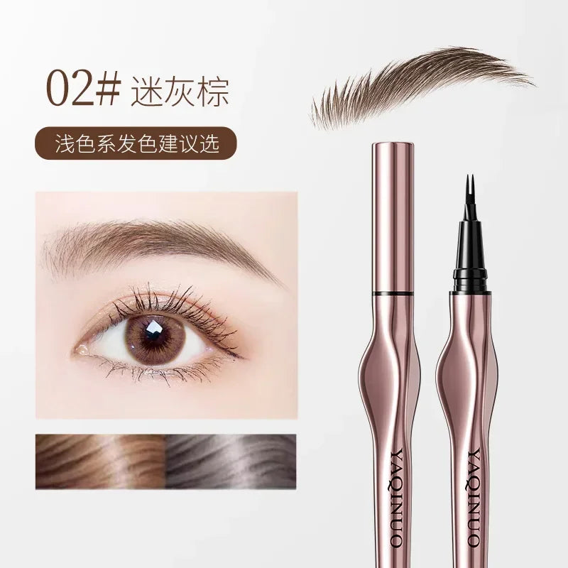 2Point Wild Eyebrow Pencil Long Lasting Easy To Grip Eyebrow Tattoo Waterproof Thin Liquid Lying Silkworm Brow Pen Korean Makeup