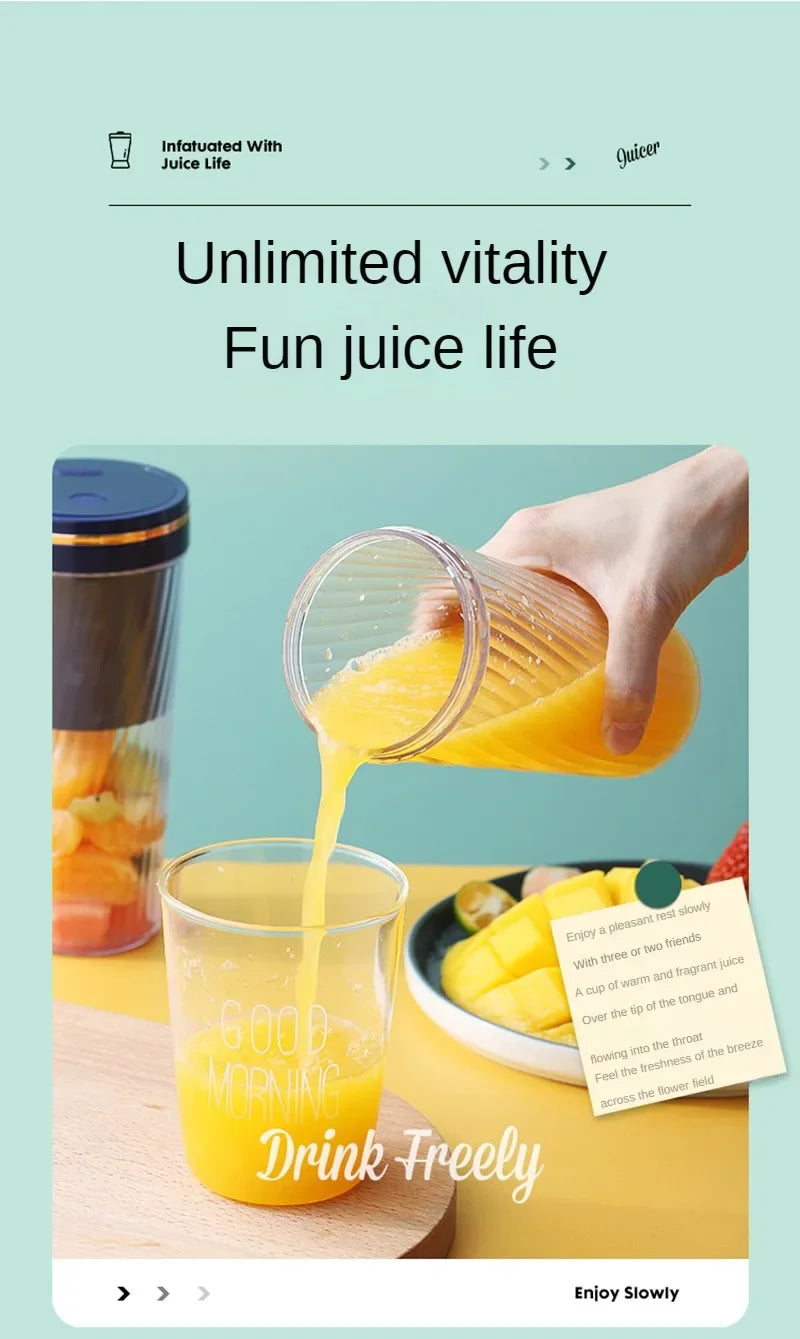 Tutti Fruity Travel Smoothie Blender With USB