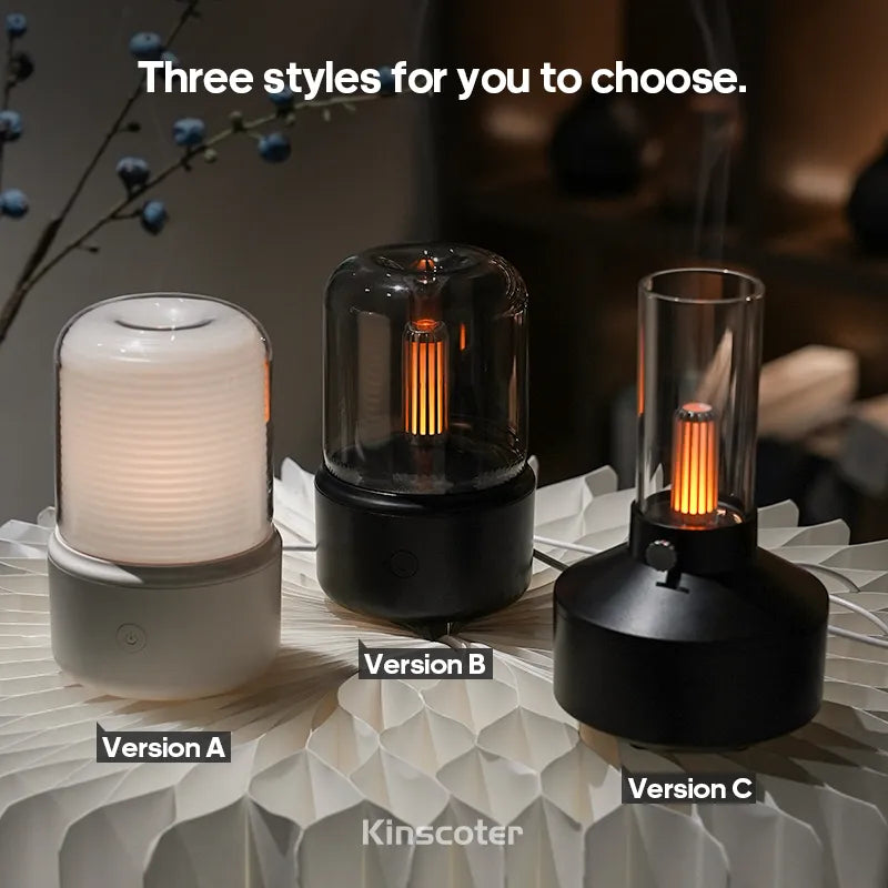 KINSCOTER Portable Mini Aroma Diffuser USB Air Humidifier Essential Oil Night Light Cold Mist Maker Sprayer for Home Gift LUXLIFE BRANDS