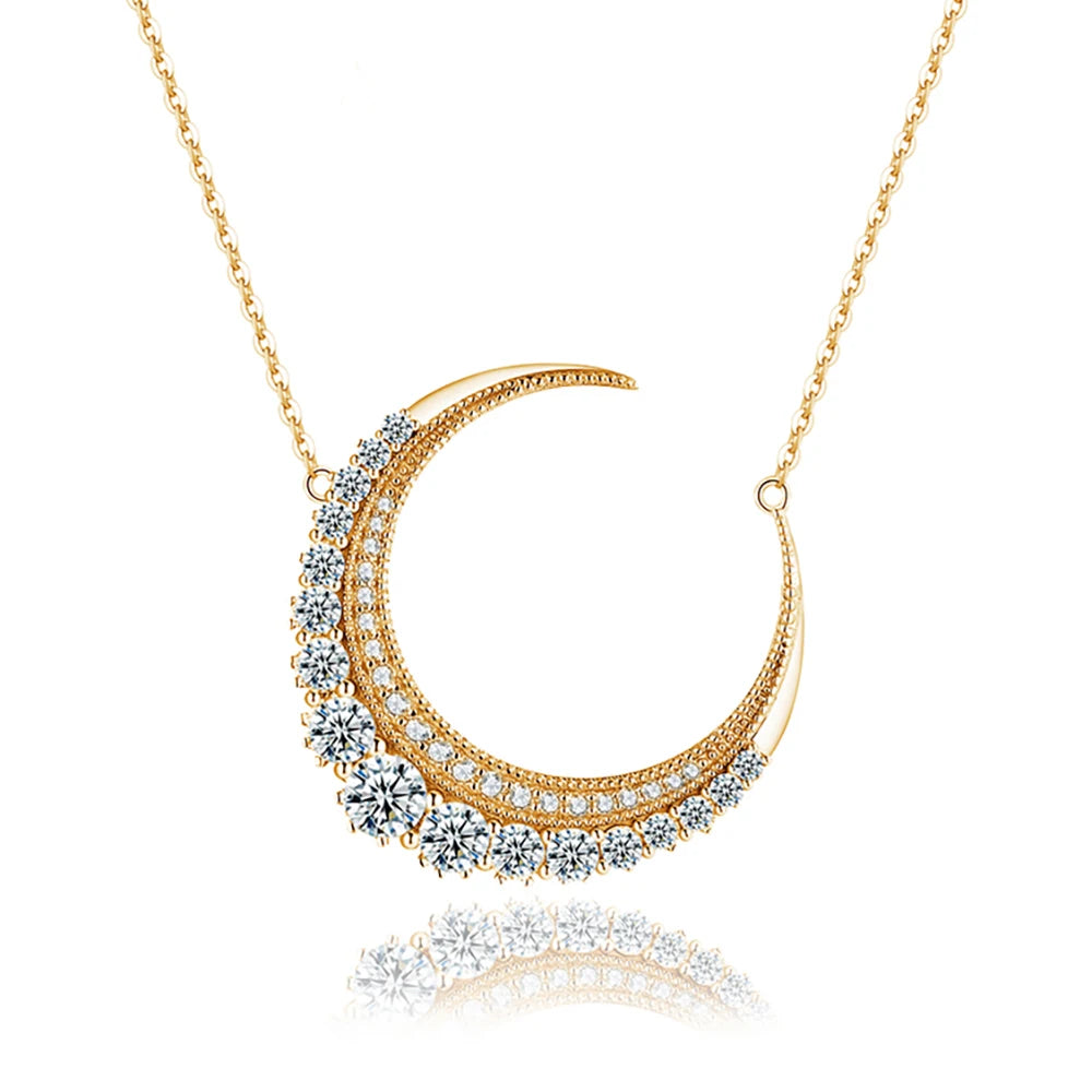 LUX FINE JEWELRY | Lunar Brilliant Cut VVSI Pendant Necklace Luxlife Brands