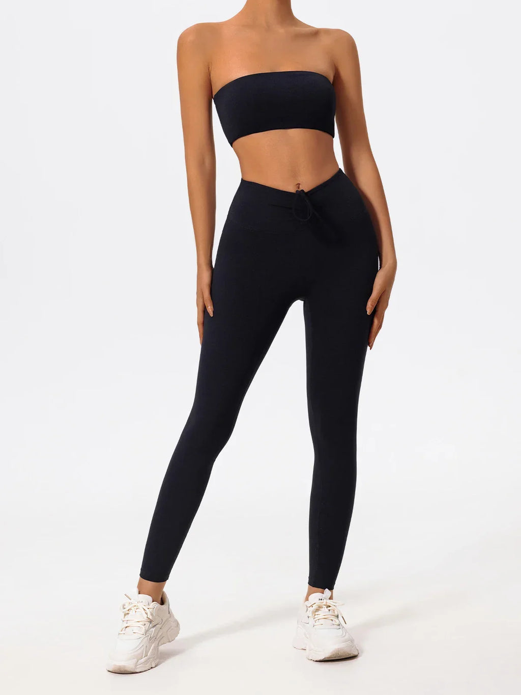 Ctenkevet Women Strapless Bra Suits Gym Workout Yoga Outfit Female Fitness Crop Top Outdoors Activewear Women Underwear Set