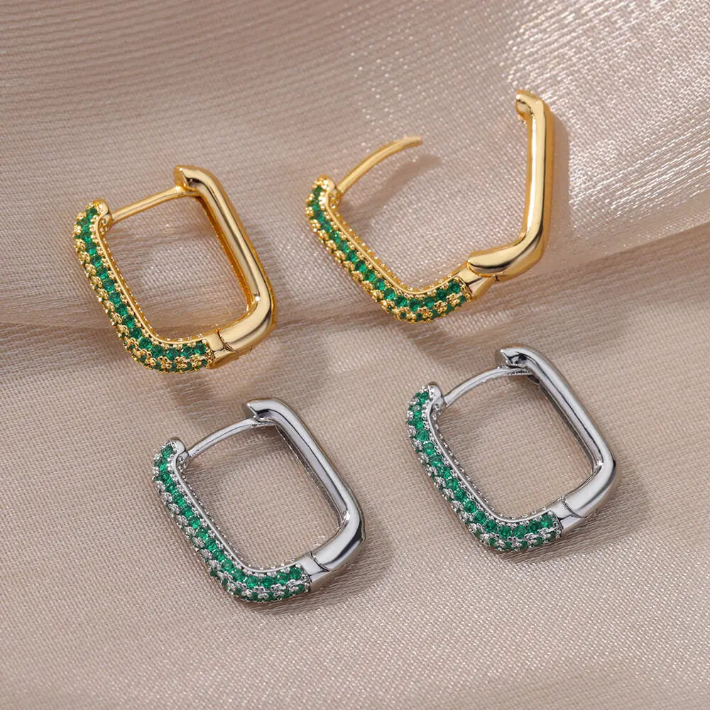 Trendy Gold Plated Earrings LUXLIFE BRANDS