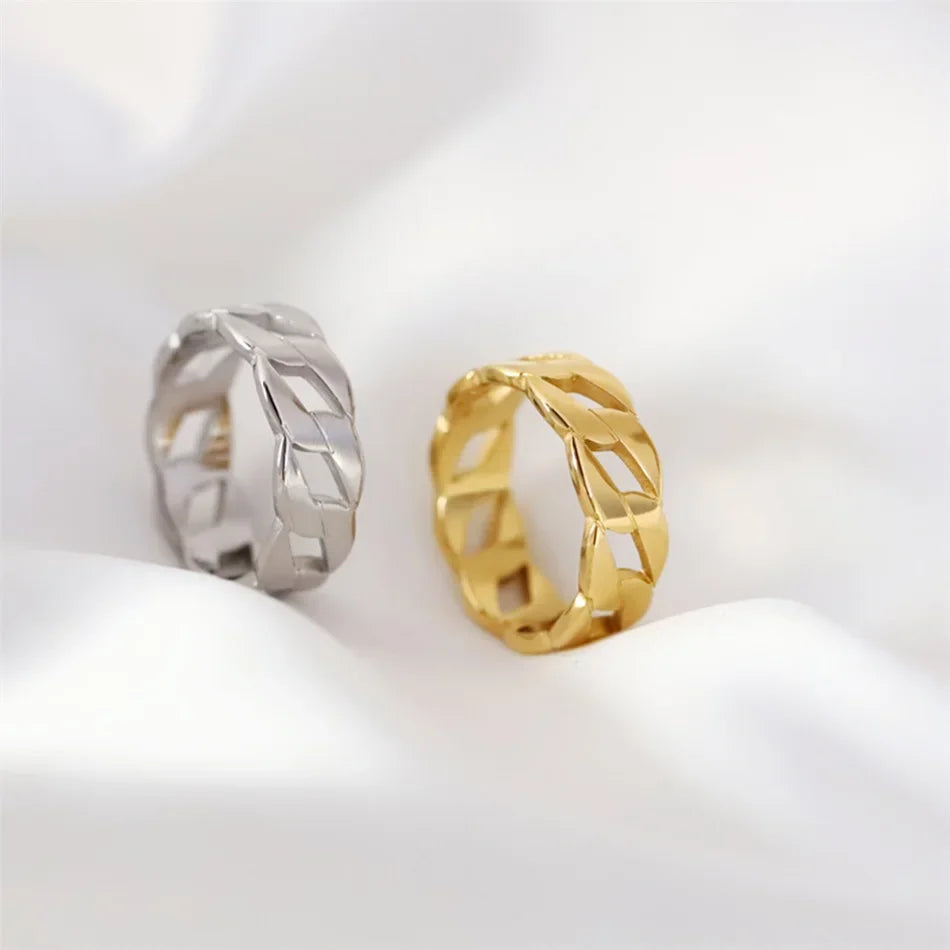 Fashion Ring 316L Stainless Steel Ring Anillo Ringen Mujer Women Rings Bague Couple Matching Jewlery Fashion Gifts Do not fade Luxlife Brands