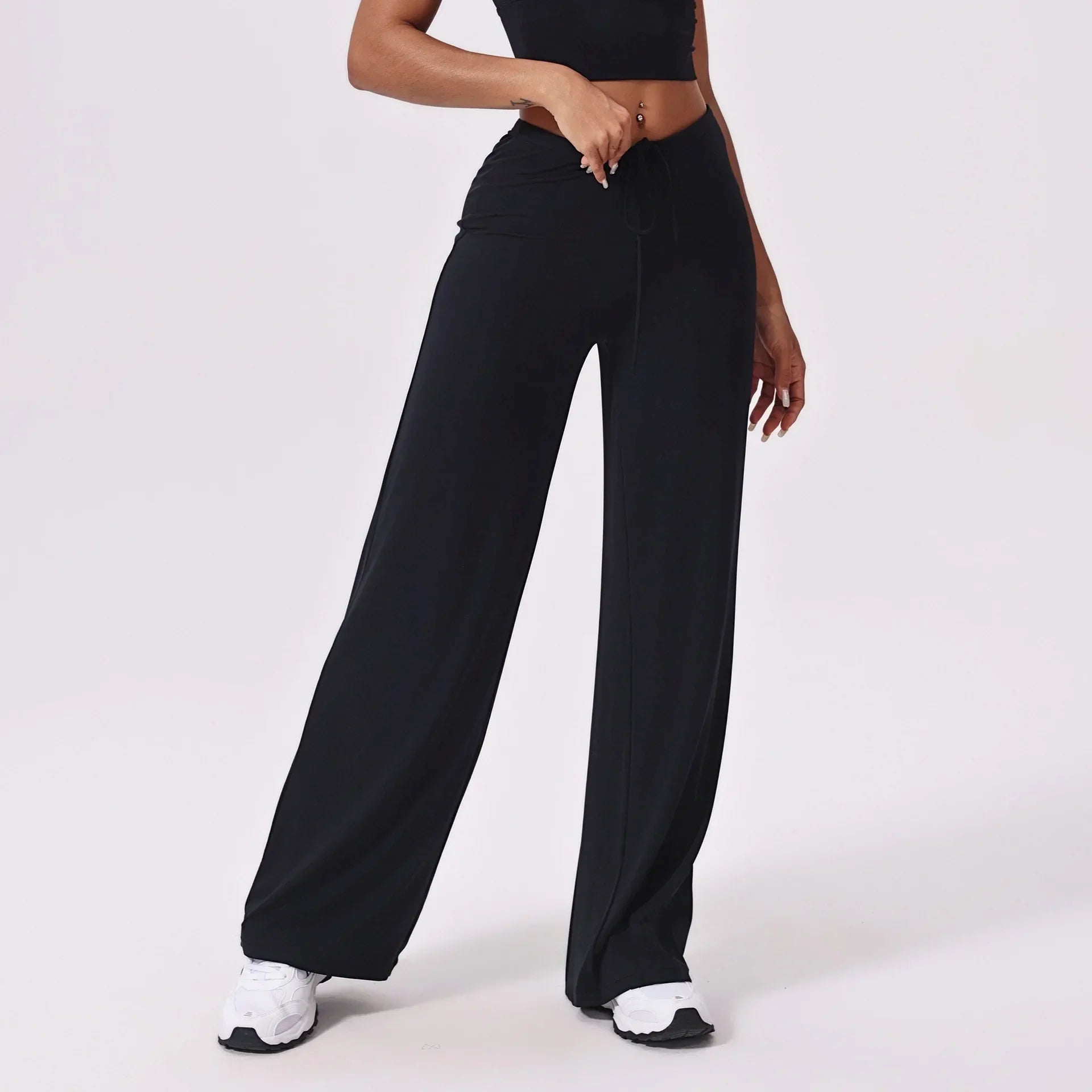 Ctenkevet-High Waist Wide-Leg Yoga Joggers for Women, Female Casual Tracksuit Bottoms, Straight Outdoor Baggy Sweatpants, Autumn Luxlife Brands