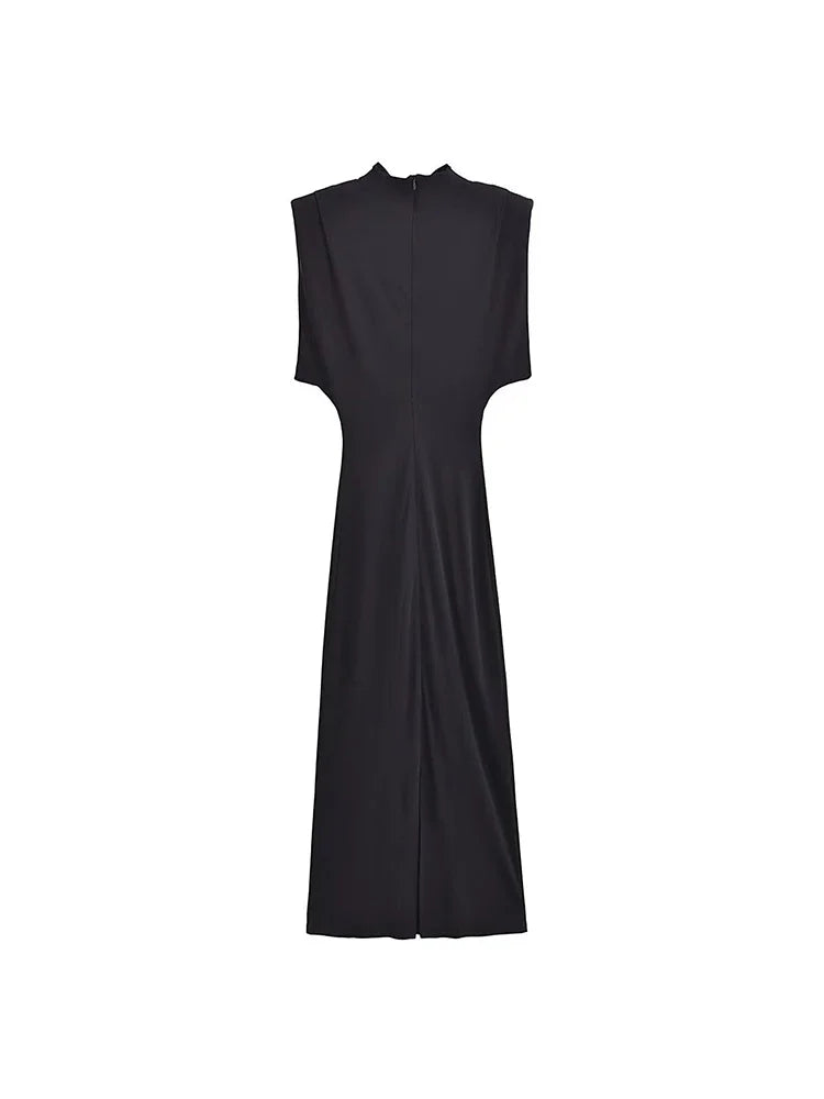 Classic Short Sleeve Bodycon Midi Dress LUXLIFE BRANDS